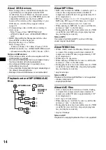 Preview for 14 page of Sony CDX-GT460US Operating Instructions Manual