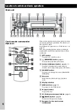 Предварительный просмотр 6 страницы Sony CDX-GT470U Operating Instructions Manual