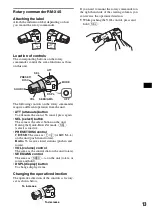 Предварительный просмотр 13 страницы Sony CDX-GT470U Operating Instructions Manual