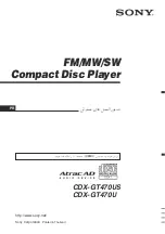 Предварительный просмотр 64 страницы Sony CDX-GT470U Operating Instructions Manual