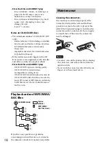 Предварительный просмотр 18 страницы Sony CDX-GT470UM Operating Instructions Manual