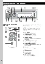 Preview for 7 page of Sony CDX-GT480U Operating Instructions Manual