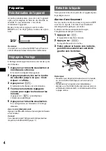 Предварительный просмотр 42 страницы Sony CDX-GT500 - Fm/am Compact Disc Player Operating Instructions Manual