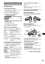 Предварительный просмотр 91 страницы Sony CDX-GT500 - Fm/am Compact Disc Player Operating Instructions Manual