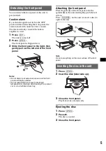 Preview for 5 page of Sony CDX-GT510 - Fm-am Compact Disc Player Operating Instructions Manual