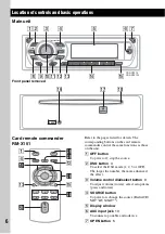 Preview for 6 page of Sony CDX-GT510 - Fm-am Compact Disc Player Operating Instructions Manual