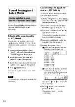 Preview for 12 page of Sony CDX-GT520U Operating Instructions Manual