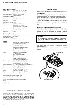 Предварительный просмотр 2 страницы Sony CDX-GT527EE Service Manual