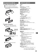 Предварительный просмотр 127 страницы Sony CDX-GT540UI Operating Instructions Manual