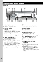 Предварительный просмотр 8 страницы Sony CDX-GT54UIW - Cd Receiver Mp3/wma/aac Player Operating Instructions Manual