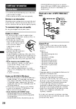 Предварительный просмотр 20 страницы Sony CDX-GT54UIW - Cd Receiver Mp3/wma/aac Player Operating Instructions Manual