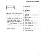 Preview for 3 page of Sony CDX-GT550UI  (CDX-GT550UI) Service Manual