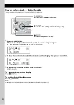 Предварительный просмотр 8 страницы Sony CDX-GT55IP Operating Instructions Manual