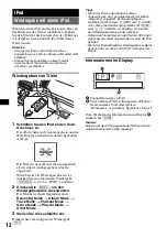 Предварительный просмотр 34 страницы Sony CDX-GT55IP Operating Instructions Manual