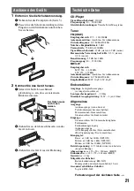 Предварительный просмотр 43 страницы Sony CDX-GT55IP Operating Instructions Manual