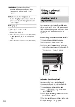 Предварительный просмотр 18 страницы Sony CDX-GT560UI Operating Instructions Manual