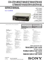 Предварительный просмотр 1 страницы Sony CDX-GT560UI Service Manual