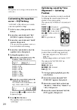 Предварительный просмотр 20 страницы Sony CDX-GT565UP Operating Instructions Manual