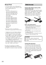 Предварительный просмотр 26 страницы Sony CDX-GT565UP Operating Instructions Manual