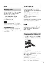 Предварительный просмотр 9 страницы Sony CDX-GT565UV Operating Instructions Manual