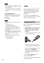 Preview for 10 page of Sony CDX-GT565UV Operating Instructions Manual