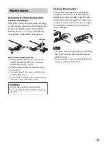 Предварительный просмотр 23 страницы Sony CDX-GT56UI Operating Instructions Manual