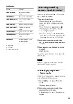 Preview for 13 page of Sony CDX-GT56UIW Operating Instructions Manual