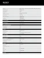 Предварительный просмотр 2 страницы Sony CDX-GT56UIW Specifications