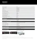 Preview for 4 page of Sony CDX-GT56UIW Specifications