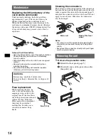 Preview for 14 page of Sony CDX-GT570 Operating Instructions Manual