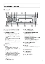 Предварительный просмотр 5 страницы Sony CDX-GT570UI Operating Instructions Manual