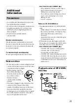 Предварительный просмотр 21 страницы Sony CDX-GT570UI Operating Instructions Manual