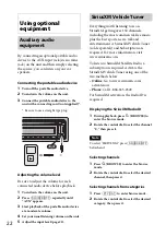 Предварительный просмотр 22 страницы Sony CDX-GT570UP Operating Instructions Manual