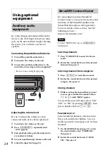 Предварительный просмотр 24 страницы Sony CDX-GT575UP Operating Instructions Manual