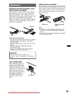 Предварительный просмотр 23 страницы Sony CDX-GT600UI Operating Instructions Manual