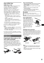 Preview for 17 page of Sony CDX-GT610U Operating Instructions Manual