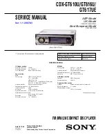 Preview for 1 page of Sony CDX-GT610U Service Manual