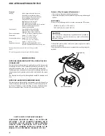 Preview for 2 page of Sony CDX-GT610U Service Manual