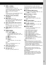 Предварительный просмотр 7 страницы Sony CDX-GT610UI - Cd Receiver With Ipod Connection Operating Instructions Manual