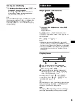 Preview for 9 page of Sony CDX-GT610UI - Cd Receiver With Ipod Connection Operating Instructions Manual