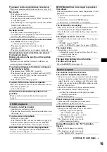 Preview for 19 page of Sony CDX-GT610UI - Cd Receiver With Ipod Connection Operating Instructions Manual