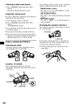 Preview for 14 page of Sony CDX-GT617UE Operating Instructions Manual