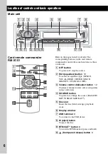 Preview for 6 page of Sony CDX-GT61UI - Cd Receiver With Ipod Connection Operating Instructions Manual