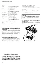 Preview for 2 page of Sony CDX-GT61UI - Cd Receiver With Ipod Connection Service Manual