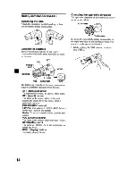 Предварительный просмотр 14 страницы Sony CDX-GT62 Operating Instructions Manual