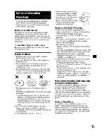 Preview for 15 page of Sony CDX-GT62 Operating Instructions Manual