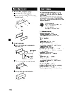 Предварительный просмотр 18 страницы Sony CDX-GT62 Operating Instructions Manual