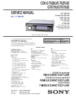 Sony CDX-GT627UE Service Manual предпросмотр