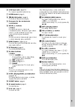 Preview for 7 page of Sony CDX-GT62IPW - Fm/am Compact Disc Player Operating Instructions Manual