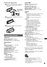 Preview for 105 page of Sony CDX-GT630UI - Cd Receiver Mp3/wma/aac Player Operating Instructions Manual